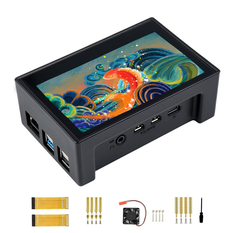 Waveshare 4.3 Pouces Écran Tactile DSI LCD avec Étui pour Raspberry Pi 4B, 800 × 480 Résolution Moniteur IPS Capacitif Écran Sup Waveshare 4.3 Pouces Écran Tactile DSI LCD avec Étui pour Raspberry Pi 4B, 800 × 480 Résolution Moniteur IPS Capacitif Écran Sup