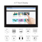 Waveshare 4.3 Pouces Écran Tactile DSI LCD avec Étui pour Raspberry Pi 4B, 800 × 480 Résolution Moniteur IPS Capacitif Écran Sup Waveshare 4.3 Pouces Écran Tactile DSI LCD avec Étui pour Raspberry Pi 4B, 800 × 480 Résolution Moniteur IPS Capacitif Écran Sup