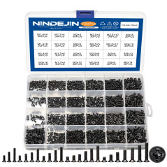NINDEJIN Kit de 720 Pièces Micro Vis M1.4 M1.7 M2 M2.5 M3 Pour Réparation d'Ordinateur Portable, Clavier, Disques Durs, Carte Mè