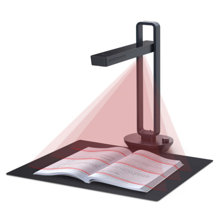 CZUR Aura Pro Scanner de Livres Portatile, Scanner de Documents Taille de Capture A3, 13 Megapixles, OCR Multilingue, Compatible