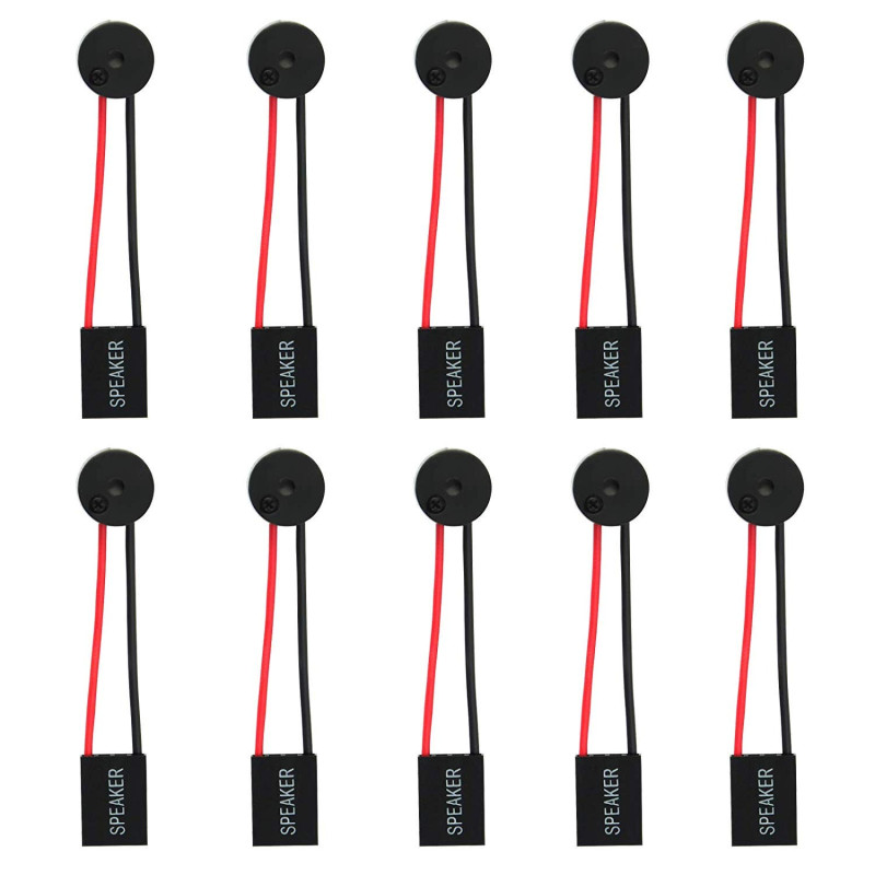 ICQUANZX PC Carte mère Interne Haut-Parleur Piezo BIOS Alarme Buzzer pour Arduino Computer Case DIY (Pack de 10) ICQUANZX PC Carte mère Interne Haut-Parleur Piezo BIOS Alarme Buzzer pour Arduino Computer Case DIY (Pack de 10)