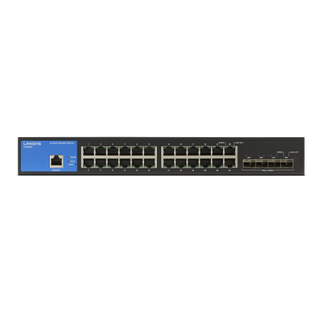 Linksys Switch Manageable Gigabit à 24 Ports Avec Emplacements pour 4 Ports 10 G Uplink Sfp+ (eth