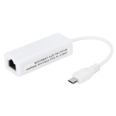 Carte Adaptateur réseau LAN Micro USB 2.0 vers Ethernet 10 m RJ45 pour Carte mère Zero 1.3 / W, Tablette