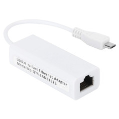 Carte Adaptateur réseau LAN Micro USB 2.0 vers Ethernet 10 m RJ45 pour Carte mère Zero 1.3 / W, Tablette