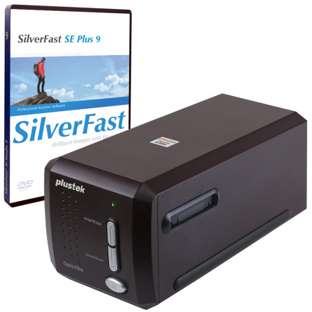 Plustek OpticFilm 8300i SE - Scanner à Rayures et Diapositives négatives de 35 mm avec Augmentation de la Vitesse de numérisatio