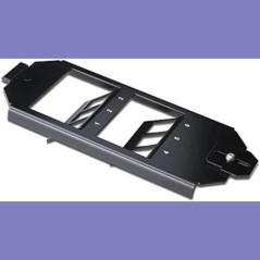 DIGITUS Support pour boîtier encastrable - Pour 6 modules Keystone - Compatible OBO Bettermann, Ackermann - Sortie à 45° - Métal