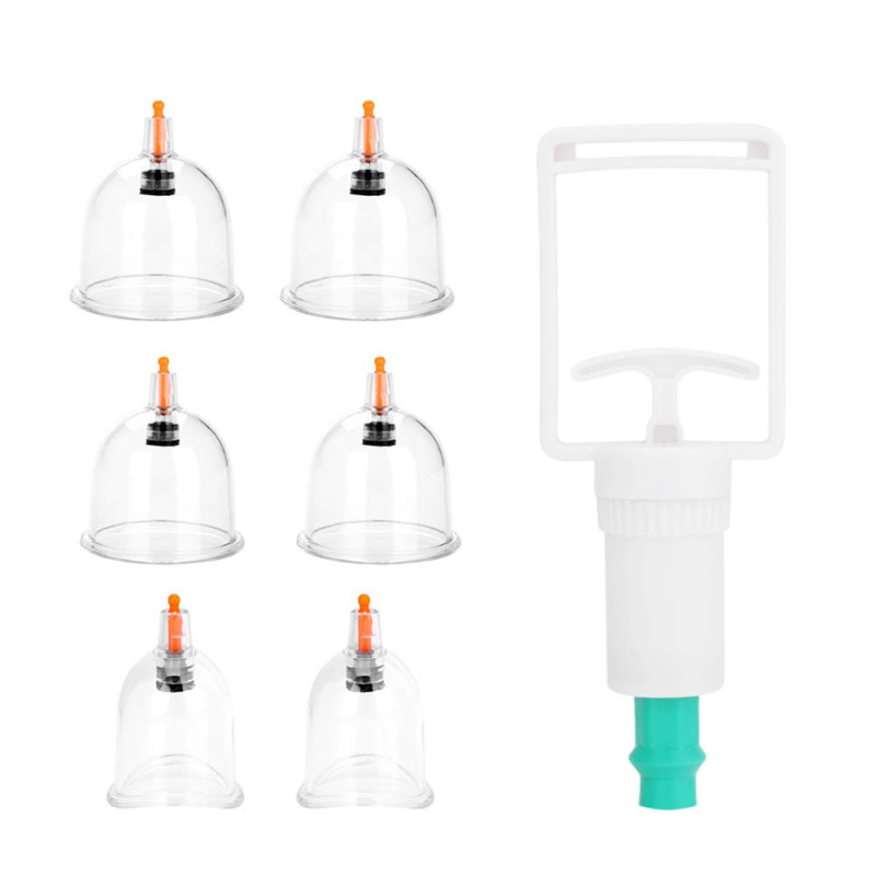 Marvellous Ventouses Thérapeutiques, Kit de 6 Grandes Ventouses Thérapeutiques Ventouses Dos, Ventouse Massage Kiné Anti Celluli