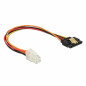 DELOCK 85519 CABLE P4 4PIN M SATA 15PIN H 0.20M