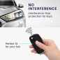 kwmobile Coque clé de Voiture Compatible avec Audi 3-Touches Accessoire - Protection étui Souple en Silicone - Noir-Rouge