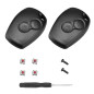 ShnminEU Lot de 2 Coques 2 Boutons sans Lame – Compatible Renault/Dacia (Clio 3, Twingo 2, Kangoo 2, Logan, Sandero, Duster, Lod ShnminEU Lot de 2 Coques 2 Boutons sans Lame – Compatible Renault/Dacia (Clio 3, Twingo 2, Kangoo 2, Logan, Sandero, Duster, Lod