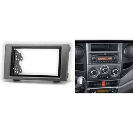 Sound-way Façade Cadre de Radio Adaptateur Autoradio 2 DIN pour IVECO Daily