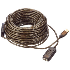 DeLOCK 20m USB 2.0 câble USB Noir