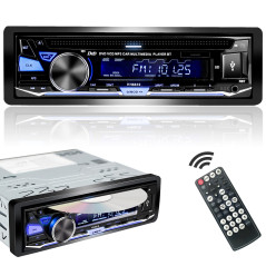 Alondy Autoradio Bluetooth USB CD/DVD Lecteur,1 Din Radio RDS FM AM MP3 SD AUX Mains-Libres