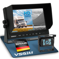 VSG Système de recul Haute définition 720p / Haute définition / 12-24 V / 120° & IP67 / très Grande robustesse / 3 entrées vidéo