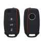 kwmobile Coque clé de Voiture Compatible avec VW Skoda Seat 3-Bouton Accessoire clé Voiture - Protection étui Souple en Silicone kwmobile Coque clé de Voiture Compatible avec VW Skoda Seat 3-Bouton Accessoire clé Voiture - Protection étui Souple en Silicone