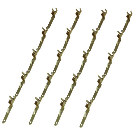 AERZETIX: 20x Pins - Broches Mâles pour Connecteur Faisceau ISO QUADBLOCK Fiche Autoradio