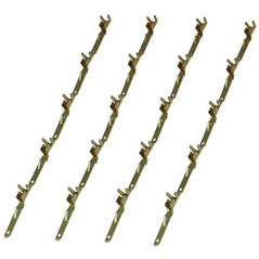 AERZETIX: 20x Pins - Broches Mâles pour Connecteur Faisceau ISO QUADBLOCK Fiche Autoradio