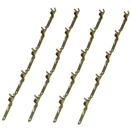 AERZETIX: 20x Pins - Broches Mâles pour Connecteur Faisceau ISO QUADBLOCK Fiche Autoradio