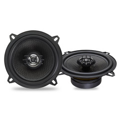 Caliber Haut Parleur Voiture - 2X Enceinte Voiture 100W - Haut Parleur coaxial 3 Voies - Matériel de Montage Inclus - Noir - 13 