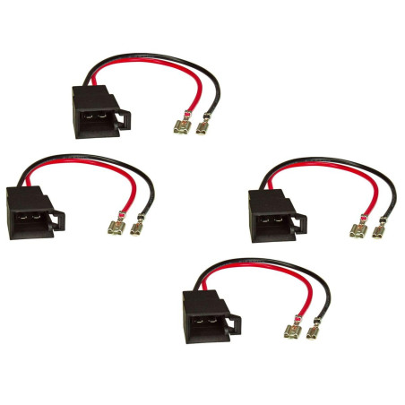 tomzz Audio 7103-002 Adaptateur de Haut-Parleur (Set de 4) sur DIN Compatible avec Dacia Opel Renault Seat Skoda Volvo VW