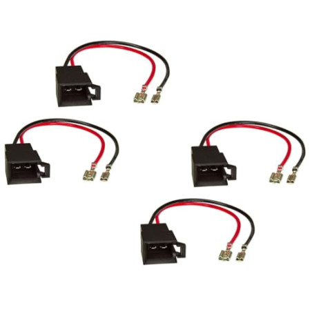 tomzz Audio 7103-002 Adaptateur de Haut-Parleur (Set de 4) sur DIN Compatible avec Dacia Opel Renault Seat Skoda Volvo VW