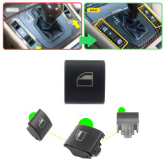Twowinds - Bouton Lève-vitre 61316902184 Compatible avec BMW Série 3 E46 X3 X7 (1997-2007) - Console Centrale Avant, Porte Arriè