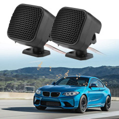 Fydun Haut-Parleur, 2pcs Voiture Petit Haut-Parleur carré Fort Audio Tweeter Haut-Parleur de Musique 500W très Sensible Haut-Par