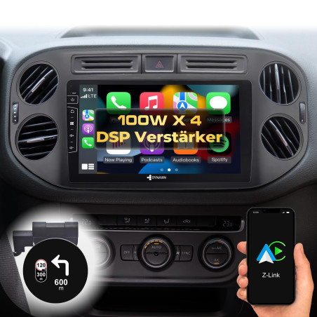 DYNAVIN Android Autoradio GPS Compatible pour VW Tiguan Golf 5 Plus: 9 Pouces OEM Radio avec Wireless CarPlay et Android Auto | 