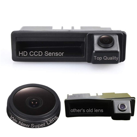 HD CCD Couleur Caméra avec Vision Nocturne et système de recul étanche & Antichoc IP68 pour Audi A4 Avant B7 8H Quattro 8P Bauja