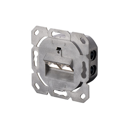 DIGITUS LSA Prise de raccordement Cat-5e - 2 Port RJ45 - encastré ou en saillie Prise réseau - Alimentation Horizontale - Design