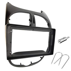 Sound-way Kit Montage Adaptateur Cadre de Radio 2 DIN Façade Autoradio, Adaptateur Antenne, Clés de Demontage compatibel avec Pe