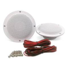 Herdio 10,2 cm 160 W Haut-parleurs de Plafond Marins étanches Adéquation pour Cuisine, Salle de Bain, Bateau, Voiture, Moto – 1 