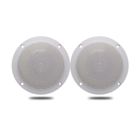 Herdio 10,2 cm 160 W Haut-parleurs de Plafond Marins étanches Adéquation pour Cuisine, Salle de Bain, Bateau, Voiture, Moto – 1 