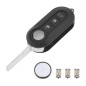 OTOTEC Kit de réparation pour clé télécommande à 3 boutons, 9170KV, 71752289, 71749374, 71776098, 60006266799, compatible avec F OTOTEC Kit de réparation pour clé télécommande à 3 boutons, 9170KV, 71752289, 71749374, 71776098, 60006266799, compatible avec F