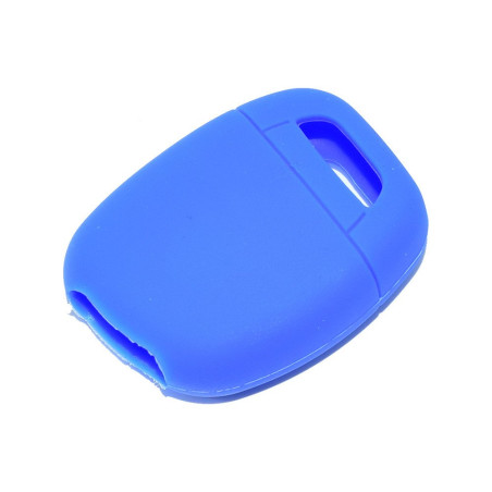 Happyit Silicone Voiture Clé Housse Case pour Renault Twingo Clio Master Kango 1 Boutons Clé À Distance (Bleu)