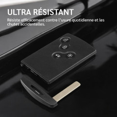 ENERGY01 4 Boutons Coque Carte a Puce Compatible Renault Captur - Clio 4 - Koleos - Laguna 3 - Megane 3 - Scenic 3 - kit Protect