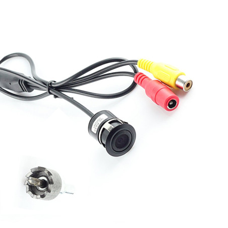 Cocar Voiture Auto Caméra de Recul Caméra de Sauvegarde Perçage Trou Butée 18 mm Montage Universel Fit Assistance Lignes de Gril