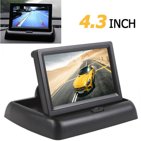 ePathChina 1 ensemble pliable haute résolution 4,3 pouces TFT LCD Mini moniteur de voiture avec vue arrière caméra de recul pour
