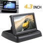 ePathChina 1 ensemble pliable haute résolution 4,3 pouces TFT LCD Mini moniteur de voiture avec vue arrière caméra de recul pour ePathChina 1 ensemble pliable haute résolution 4,3 pouces TFT LCD Mini moniteur de voiture avec vue arrière caméra de recul pour