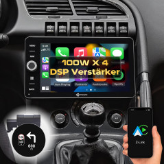 DYNAVIN Android Autoradio GPS pour Peugeot 3008 5008; 9 Pouces Radio avec Wireless CarPlay et Android Auto | Head-up Display | D