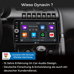 DYNAVIN Android Autoradio GPS pour Peugeot 3008 5008; 9 Pouces Radio avec Wireless CarPlay et Android Auto | Head-up Display | D