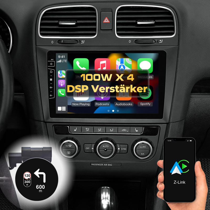 DYNAVIN Android Autoradio GPS pour VW Golf 6: 9 Pouces OEM Radio avec Wireless CarPlay et Android Auto | Head-up Display | Dab+ DYNAVIN Android Autoradio GPS pour VW Golf 6: 9 Pouces OEM Radio avec Wireless CarPlay et Android Auto | Head-up Display | Dab+