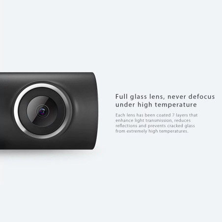 70mai Anglais Commande vocale Voiture Dash cam, 1080p Full HD 130 degrés WiFi 128 Mo Flash Nuit Version G-capteur de Voiture cam