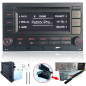 Autoradio Audio Stéréo RCN210 pour VW Golf MK4 Polo Passat B5 USB MP3 AUX Bluetooth avec Lecteur CD + Adaptateur avec simulateur Autoradio Audio Stéréo RCN210 pour VW Golf MK4 Polo Passat B5 USB MP3 AUX Bluetooth avec Lecteur CD + Adaptateur avec simulateur