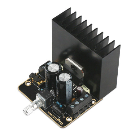 DollaTek 30W + 30W Classe AB Amplificateur Audio de Voiture 2.0 Immersion à Deux canaux Or Carte d'ampli stéréo TDA7377 Mini DC1