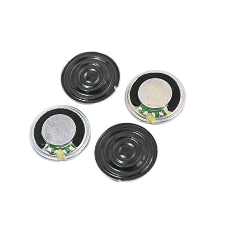 sourcing map 1W 8 Ohm Aimant Interne Rond Diamètre 20 mm Haut-Parleur Haut-Parleur 4 pcs