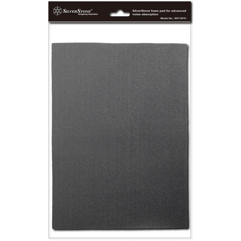 SilverStone SST-SF01 - Isolation acoustique en mousse pour boîtier d'ordinateur, 530x380x4 mm, noir SilverStone SST-SF01 - Isolation acoustique en mousse pour boîtier d'ordinateur, 530x380x4 mm, noir