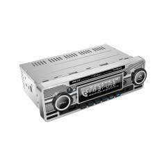 Caliber Autoradio Bluetooth - RMD-120BT - Autoradio Voiture USB - Auto Radio FM - 1 DIN - Radio Vintage Design - Chrome