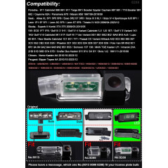 Navinio Caméra de Recul Voiture en Couleur Kit Caméra Vue arrière de Voiture Imperméable IP67 Replacement for VW golf5/V/golf7 M