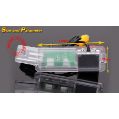 Navinio Caméra de Recul Voiture en Couleur Kit Caméra Vue arrière de Voiture Imperméable IP67 Replacement for VW golf5/V/golf7 M